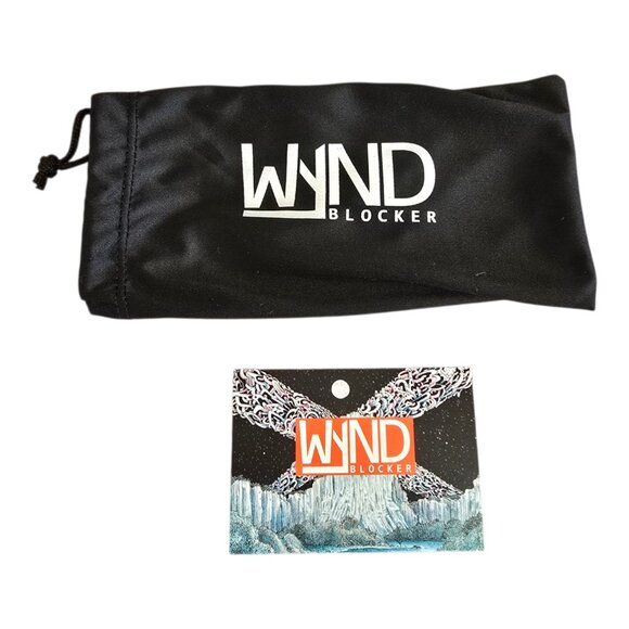 Wynd Blocker Wind Resistant Sunglasses Motorcycle Riding Black Cushion Wrap - Picture 11 of 14